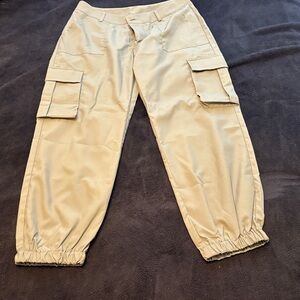 SHEIN Beige Cargo Joggers
